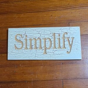 Simplify Sign